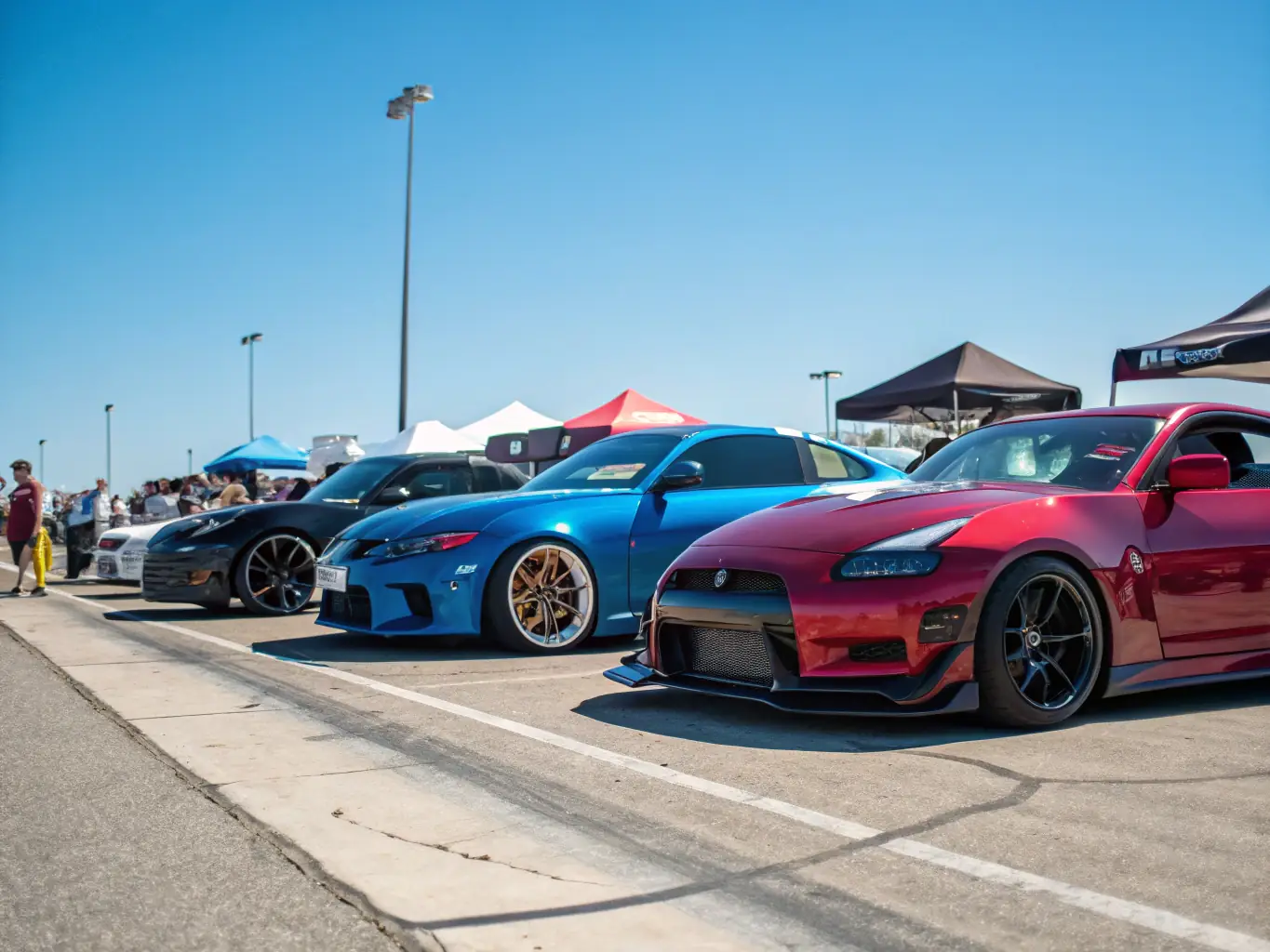 A dynamic image of classic cars participating in a rally event, showcasing the excitement and competitive spirit of motorsport.