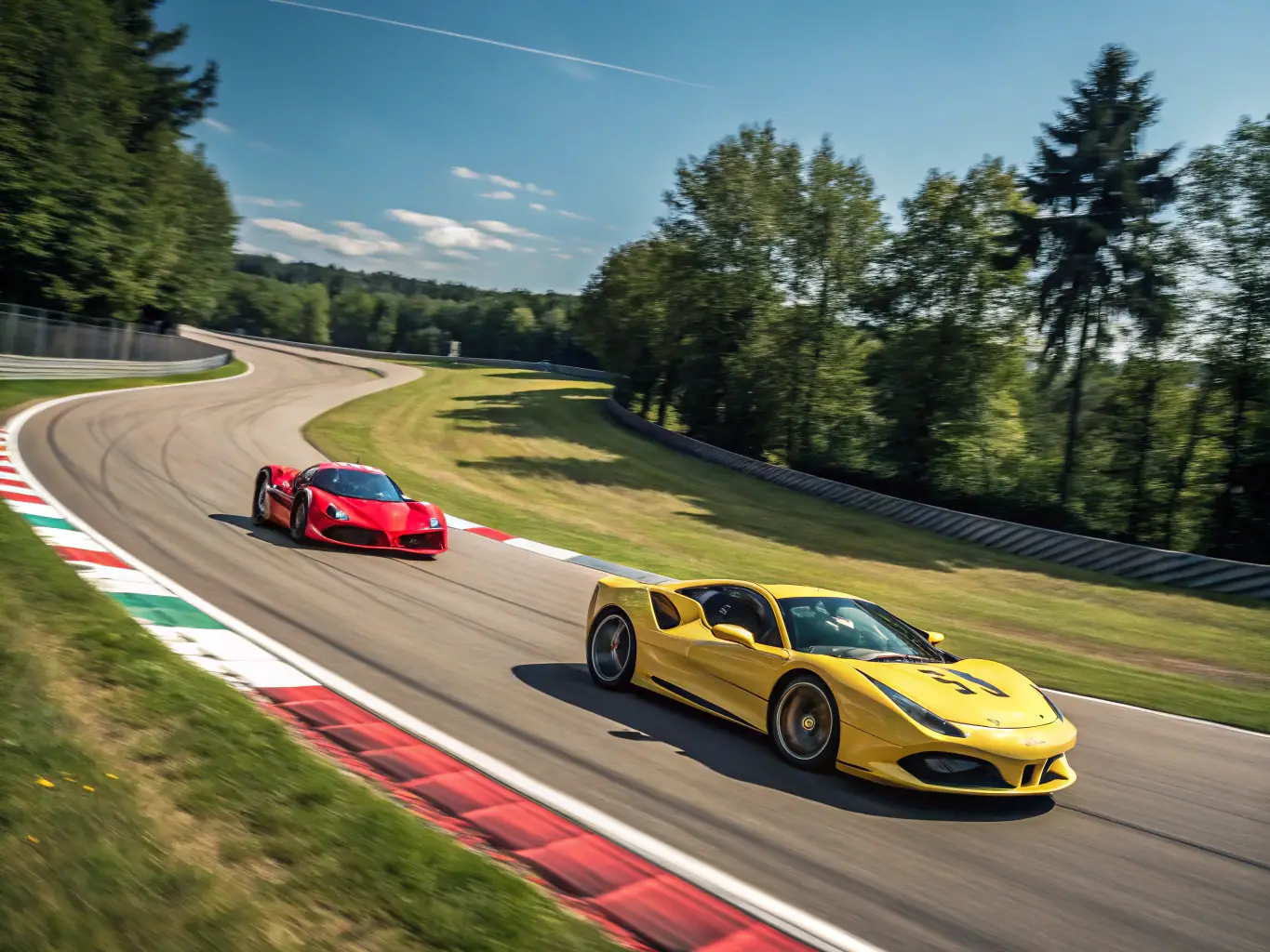 A vibrant image capturing the excitement of a classic car rally, showcasing vintage cars speeding through a scenic route with enthusiastic spectators cheering them on.